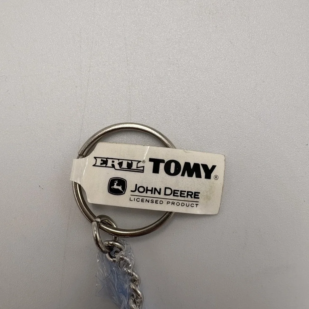 TOMY‎ John Deere Die Cast Lawn Tractor Keychain Green Farm Country 90s